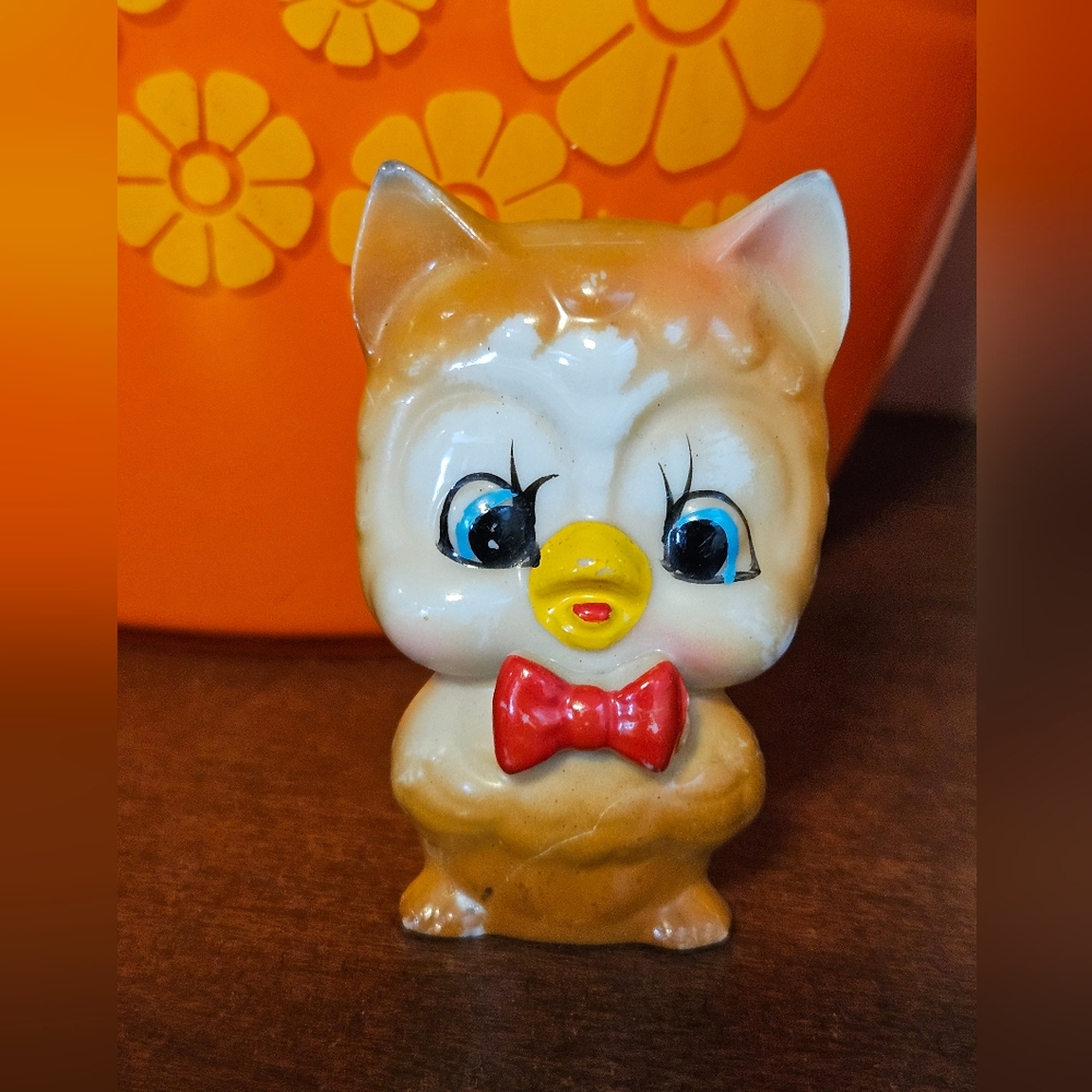 Arnart Vintage Owl Bowtie Flat Figurine